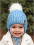 Шапочка детская Amarobaby Pure Love Wool вязаная, утепленная, голубой AB-OD20-PLW16/19-38