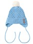 Шапочка детская Amarobaby Pure Love Wool вязаная, утепленная, голубой AB-OD20-PLW16/19-38