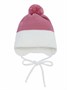 Шапка детская вязаная Amarobaby Pure Love WIND, розовый, демисезонная, с подкладом AB-OD21-PLW16/06-38