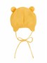 Шапка детская вязаная Amarobaby Pure Love POMPONY, желтый, демисезонная, с подкладом AB-OD21-PLP16/04-38