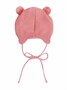 Шапка детская вязаная Amarobaby Pure Love POMPONY, розовый, демисезонная, с подкладом AB-OD21-PLP16/06-38