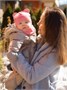 Шапка детская вязаная Amarobaby Pure Love BEAR, розовый, демисезонная, с подкладом AB-OD21-PLB16/06-38