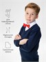 Джемпер для мальчика Amarobaby Pure Love, School, вязаный, синий AB-OD21-PLS2101/20-122