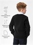Джемпер для мальчика Amarobaby Pure Love, School, вязаный, черный AB-OD21-PLS2101/09-122