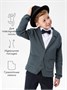 Жакет для мальчика, Amarobaby Pure Love, School, вязаный, серый AB-OD21-PLS2001/11-122