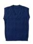 Жилет для мальчика Amarobaby Pure Love, School, вязаный, синий AB-OD21-PLS1001/20-122