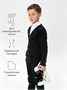 Кардиган для мальчика Amarobaby Pure Love, School, вязаный, черный AB-OD21-PLS1901/09-122