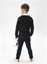 Кардиган для мальчика Amarobaby Pure Love, School, вязаный, черный AB-OD21-PLS1901/09-122