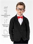 Жакет для мальчика, Amarobaby Pure Love, School, вязаный, черный AB-OD21-PLS2001/09-122
