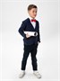 Жакет для мальчика, Amarobaby Pure Love, School, вязаный, синий AB-OD21-PLS2001/20-122