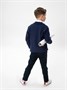 Жакет для мальчика, Amarobaby Pure Love, School, вязаный, синий AB-OD21-PLS2001/20-122