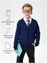 Кардиган для мальчика Amarobaby Pure Love, School, вязаный, синий AB-OD21-PLS1901/20-122