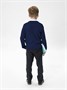 Кардиган для мальчика Amarobaby Pure Love, School, вязаный, синий AB-OD21-PLS1901/20-122