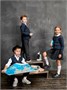 Кардиган для мальчика Amarobaby Pure Love, School, вязаный, серый AB-OD21-PLS1901/11-122