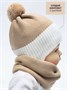Снуд детский вязаный Amarobaby Pure Love SNOOD, песочный AB-OD21-PLS9/03-0