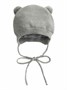 Шапка детская вязаная Amarobaby Pure Love POMPONY, серый, демисезонная, с подкладом AB-OD21-PLP16/11-38