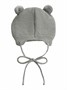 Шапка детская вязаная Amarobaby Pure Love POMPONY, серый, демисезонная, с подкладом AB-OD21-PLP16/11-38
