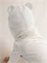 Шапка детская вязаная Amarobaby Pure Love BEAR, молочный, демисезонная, с подкладом AB-OD21-PLB16/33-38