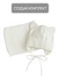 Шапка детская вязаная Amarobaby Pure Love BEAR, молочный, демисезонная, с подкладом AB-OD21-PLB16/33-38