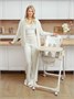 Детский стульчик для кормления Amarobaby, Allure, бежевый AB23-23ALL/03