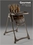 Стульчик детский для кормления Amarobaby, Gourmet, коричневый AB25-23GOU/12