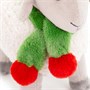 Овечка Долли в шарфике молочная, (17 см) 2706A