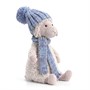 Овечка Баффи в голубой шапке, (25 см) 2714A