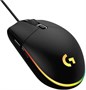 Мышь проводная Logitech G102 LightSync, игровая, оптическая, USB, 8000dpi, черный [910-005808] 1891708