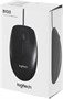 Мышь проводная Logitech B100, оптическая, USB, 1000dpi, черный [910-006605] 1826276