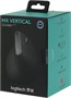 Мышь беспроводная Logitech MX Vertical, Bluetooth/Радио, вертикальная, оптическая, USB, 4000dpi, черный [910-005451] 2056280