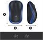 Мышь беспроводная Logitech M185, радио, оптическая, USB, 1000dpi, черный и синий [910-002632] 1891713