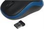 Мышь беспроводная Logitech M185, радио, оптическая, USB, 1000dpi, черный и синий [910-002632] 1891713
