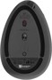 Мышь беспроводная Logitech MX Vertical, Bluetooth/Радио, вертикальная, оптическая, USB, 4000dpi, черный и серебристый [910-005449] 1980396
