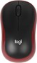 Мышь беспроводная Logitech M185, радио, оптическая, USB, 1000dpi, черный и красный [910-002633] 1891714