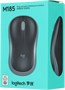 Мышь беспроводная Logitech M185, радио, оптическая, USB, 1000dpi, черный и красный [910-002633] 1891714