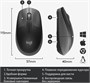 Мышь беспроводная Logitech M190, радио, оптическая, USB, 1000dpi, черный и темно-серый [910-005905/910-005902] 1829462