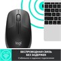 Мышь беспроводная Logitech M190, радио, оптическая, USB, 1000dpi, черный и темно-серый [910-005905/910-005902] 1829462