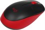 Мышь беспроводная Logitech M190, радио, оптическая, USB, 1000dpi, черный и красный [910-005908] 1929303