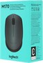Мышь беспроводная Logitech M170, радио, оптическая, USB, 1000dpi, серый и черный [910-004642] 1854901