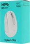 Мышь беспроводная Logitech M196, Bluetooth, оптическая, 1000dpi, белый [910-007316] 2043965