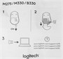 Мышь беспроводная Logitech M330 Silent Plus, радио, оптическая, USB, 1000dpi, синий [910-004925] 1995960