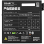 Блоки питания/ Power Supply Gigabyte GP-P650SS, 650W 80+ Silver (ATX, 3.0, Non-modular, 1x24(20+4)pin, 2x4+4-pin CPU, 2xMolex, 2x6+2-pin PCIe, 5xSATA3, Active, 120x120mm, 150x140x86mm, APFC, black) 1799305279