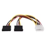 Кабель MOLEX (F)/2SATA (M) 0.2M 00-00027494 GOPOWER 1430011026
