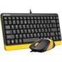 Клавиатура+мышь A4tech Fstyler F1110 BUMBLEBEE, цвет черный 1501355096