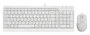 Клавиатура+мышь A4tech Клавиатура + мышь Fstyler F1512 F1512 WHITE, цвет белый 39989375