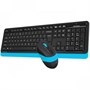 Клавиатура+мышь A4tech Клавиатура + мышь Fstyler FG1010 FG1010 BLUE, цвет черный 1972591984