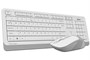 Клавиатура+мышь A4tech Клавиатура + мышь Fstyler FG1010 FG1010 WHITE, цвет белый 1552863320