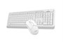 Клавиатура+мышь A4tech Клавиатура + мышь Fstyler FG1012 FG1012 WHITE, цвет белый 519318196