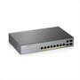 GS1350-12HP L2 коммутатор PoE+ для IP-видеокамер Zyxel GS1350-12HP, rack 19", 10xGE (8xPoE+), 2xSFP, бюджет PoE 130 Вт, дальность передачи питания до 235419768