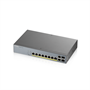 GS1350-12HP L2 коммутатор PoE+ для IP-видеокамер Zyxel GS1350-12HP, rack 19", 10xGE (8xPoE+), 2xSFP, бюджет PoE 130 Вт, дальность передачи питания до 235419768